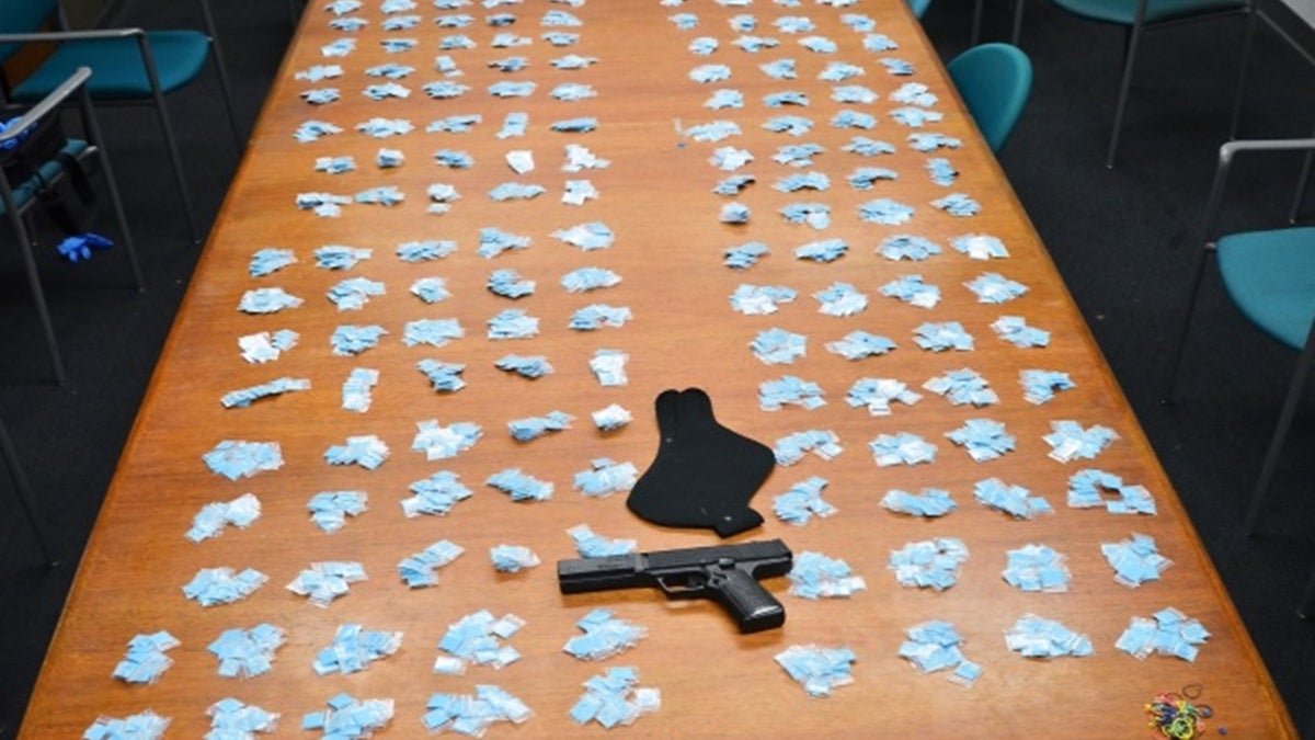  3,000 bags of heroin seized from a 16-year-old in Wilmington last month (Photo courtesy of the Wilmington Police Department)  
