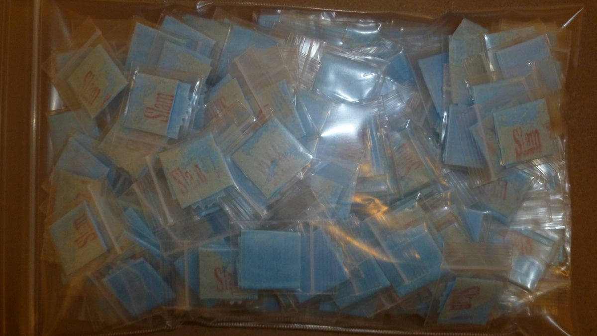 Little packets of heroin were mistaken for candy by a 4-year-old at a Delaware daycare. (photo courtesy DSP)