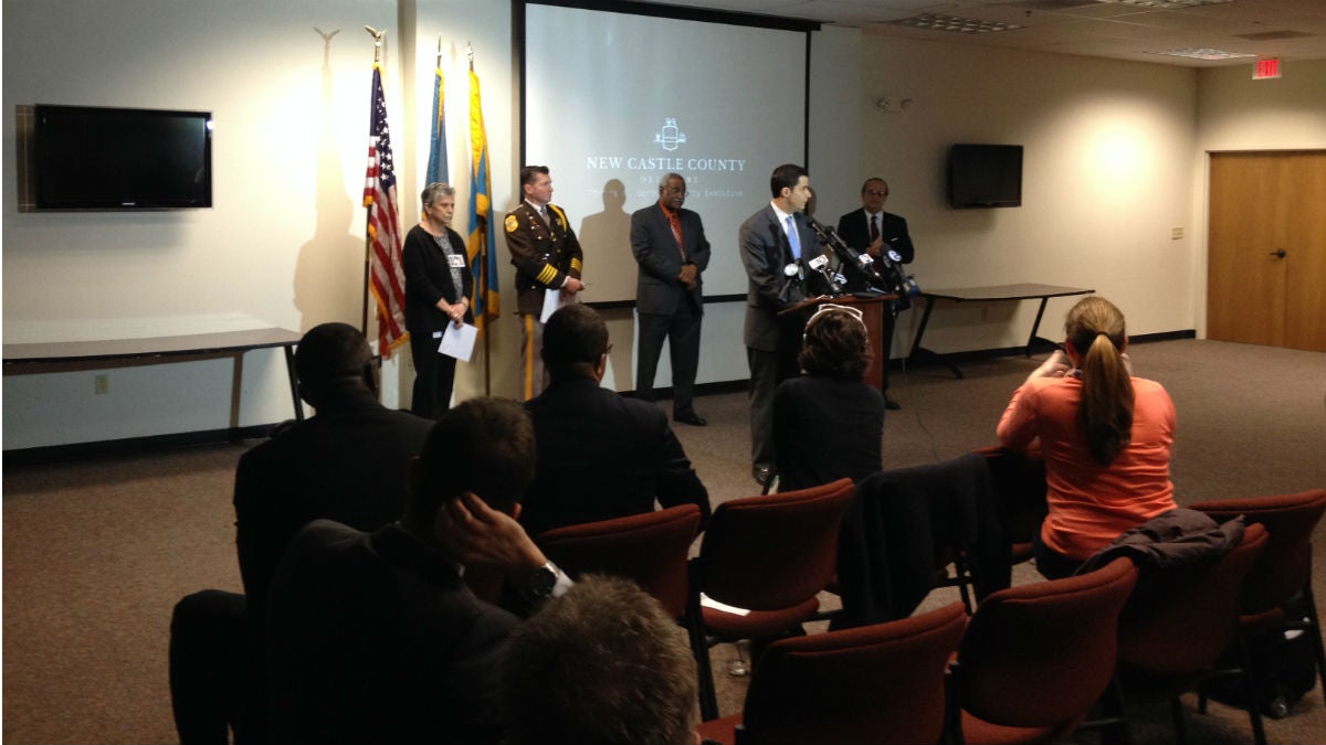  County officials unveil the Heroin Trap campaign. (Avi Wolfman-Arent, Newsworks) 