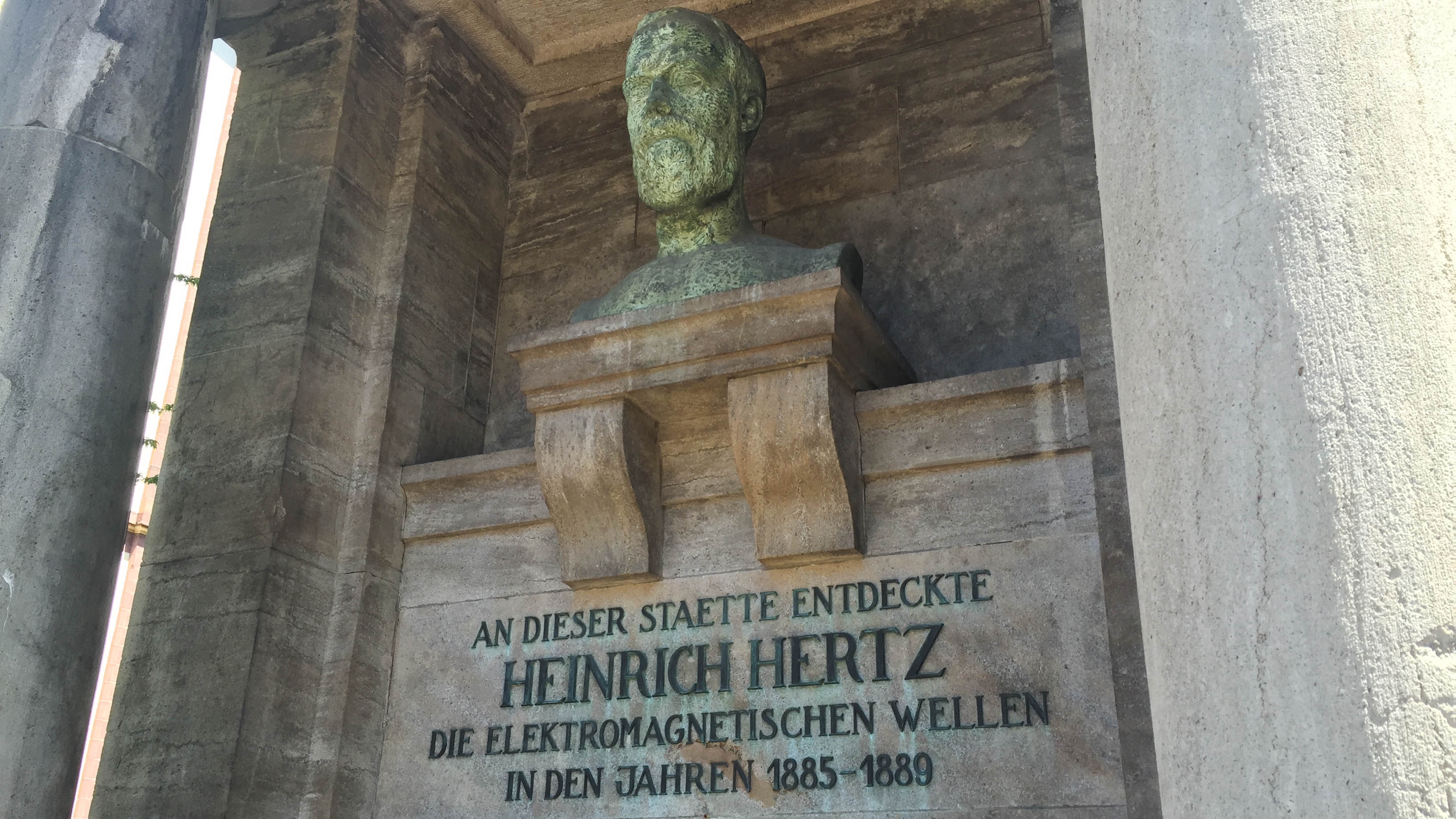 The Hertz memorial in Karlsruhe