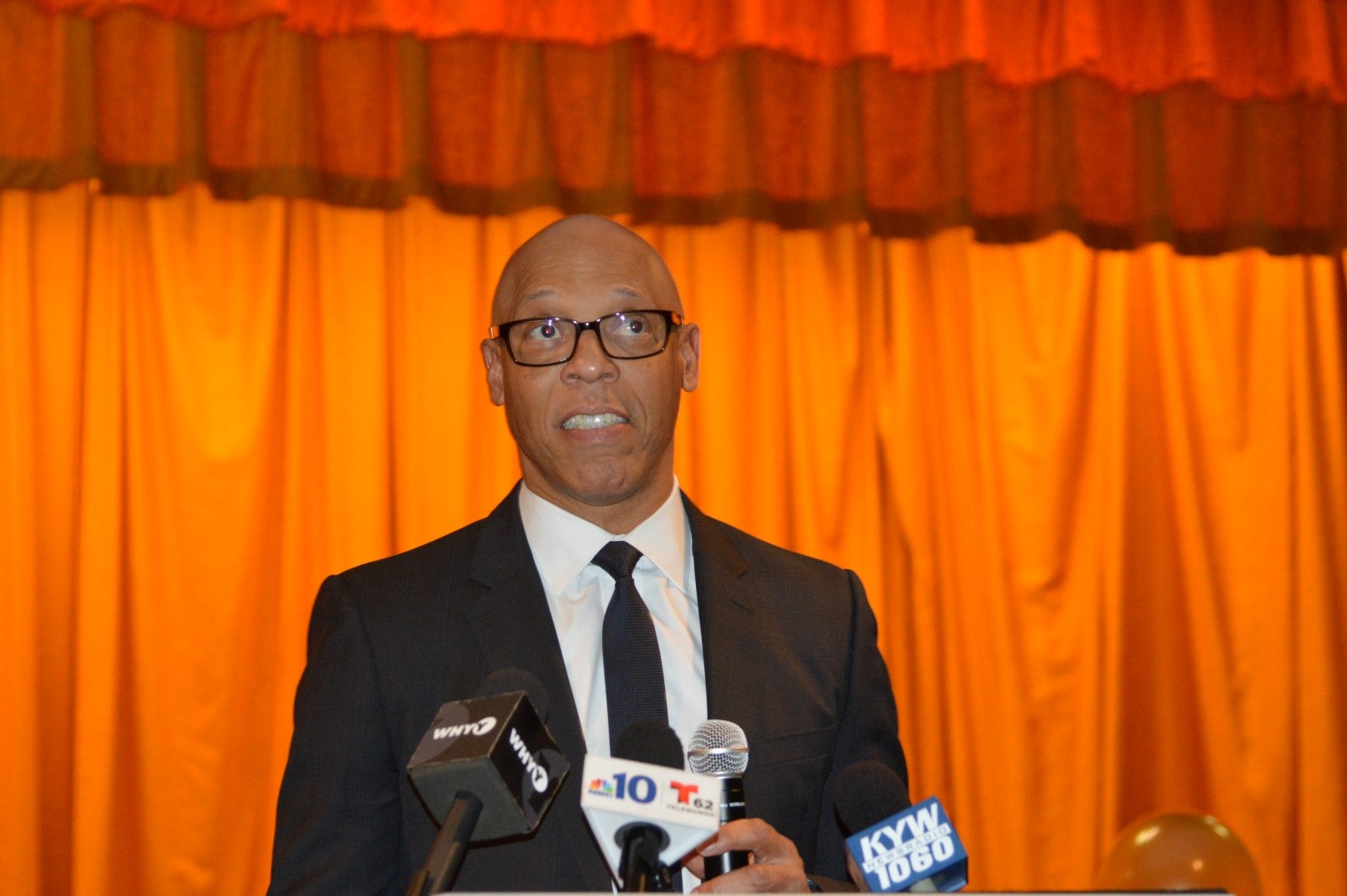 Philadelphia School Superintendent William Hite says the federal grant will help in the process of building stronger schools and a vibrant healthy community in West Philadelphia. (Tom MacDonald/WHYY)