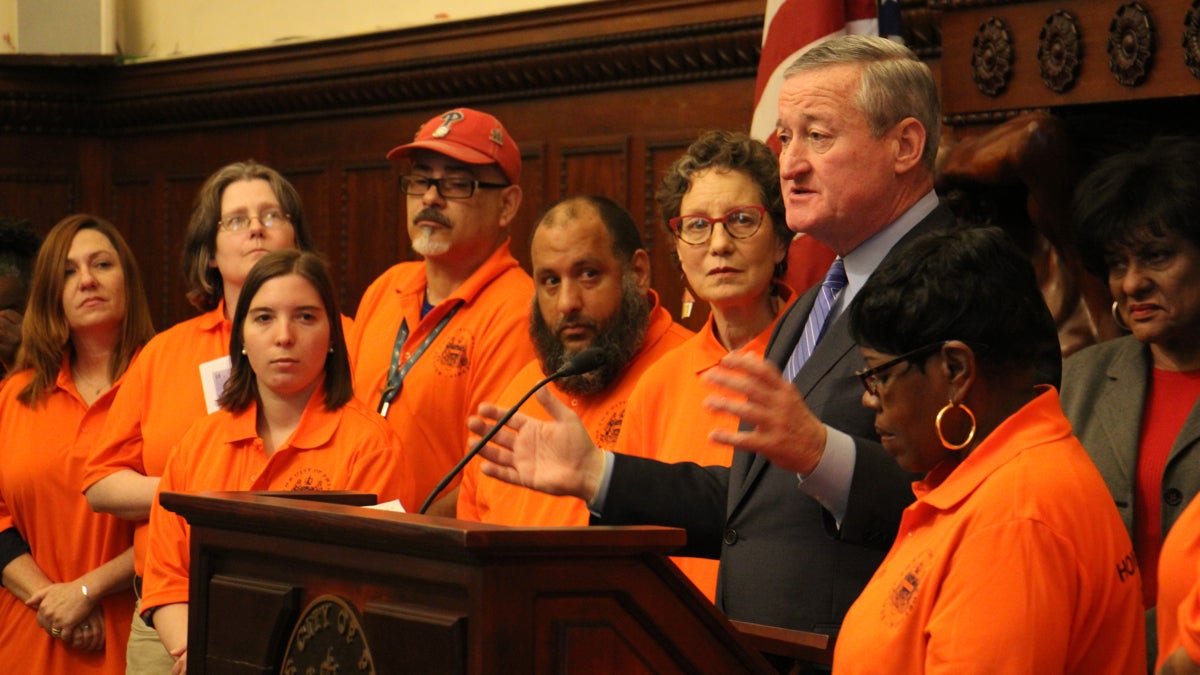 Philadelphia Mayor Jim Kenney talks about a plan to target homeless 