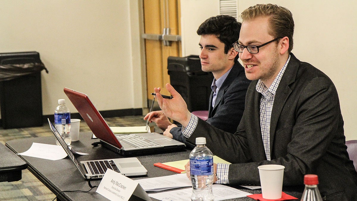 Andy MacCracken is executive Director of the National Campus Leadership Council. (Kimberly Paynter/WHYY)