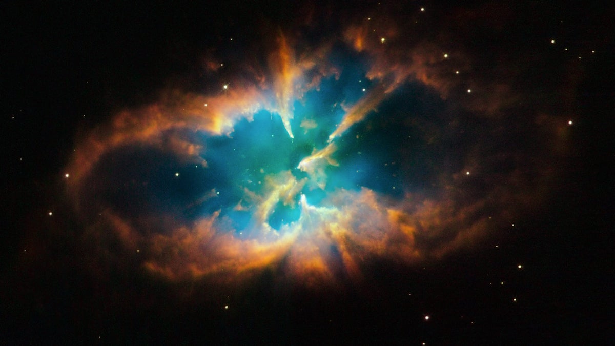  A planetary nebula captured by the Hubble Space Telescope.  Bochanski utilizes terrestrial and space telescopes to search for Earth-like planets. (Courtesy of NASA/ ESA/Hubble Heritage Team STScI/AURA) 