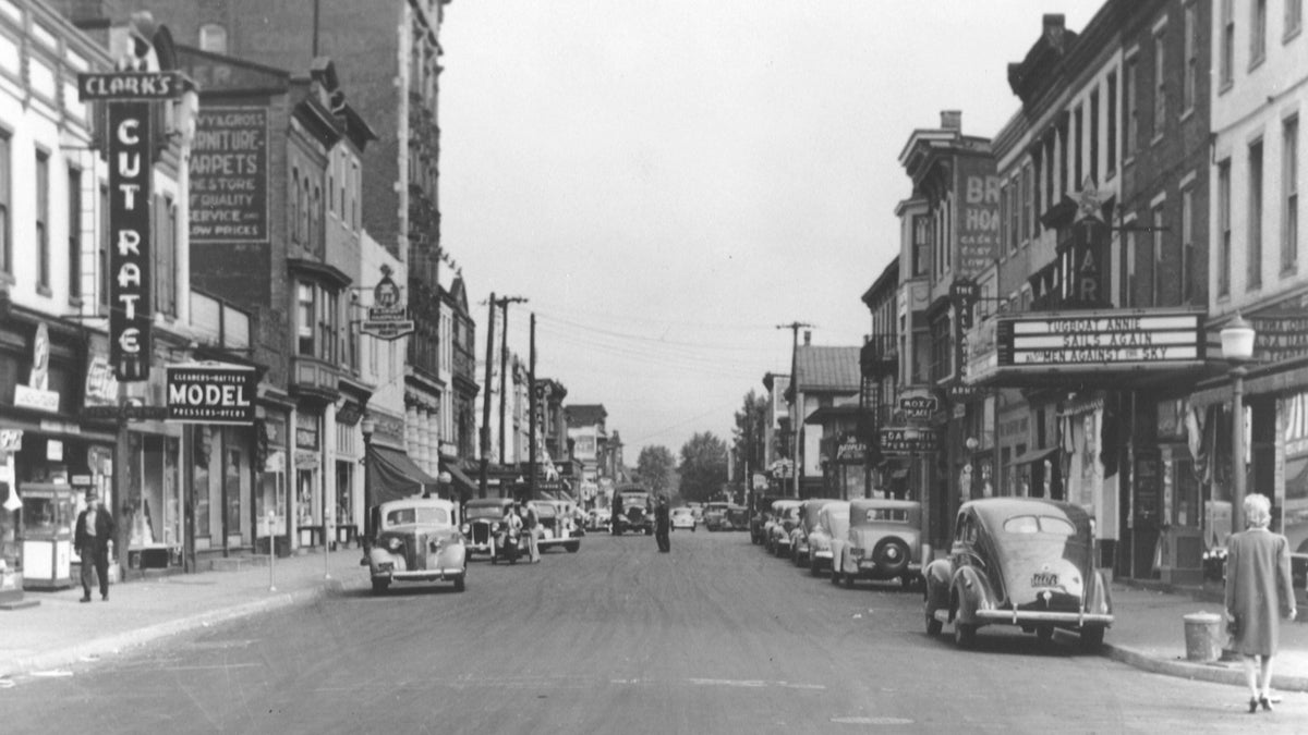  A street view from N. 3rd and Verbeke Streets in 1941. See more historical images paired with images from today in our <a href=