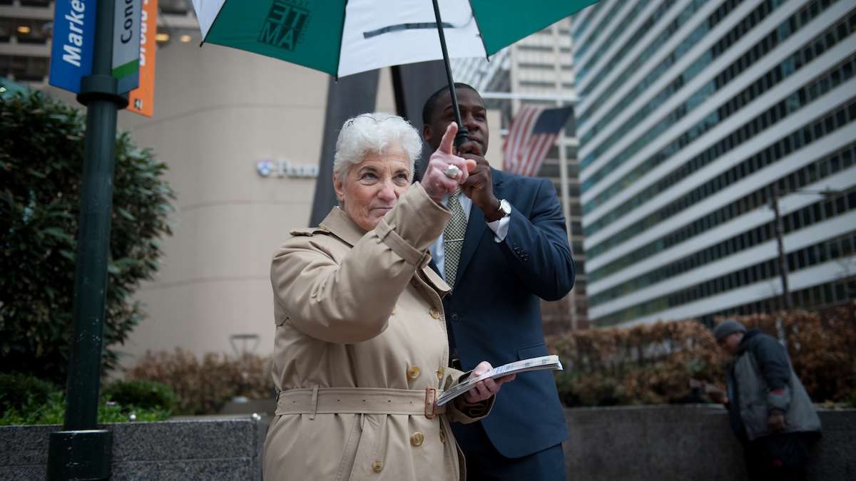  Lynne Abraham recently lamented the lack of discussions about women's issues in the mayoral campaign. (Tracie Van Auken/for NewsWorks) 