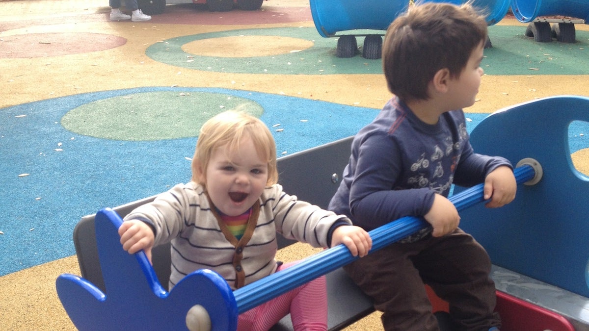  Playing at Smith Memorial Playground. (Courtesy of Dena Driscoll) 