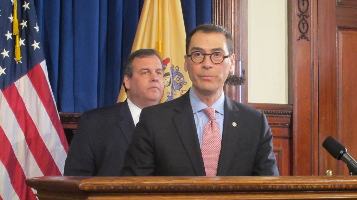 New Jersey Gov. Chris Christie announces Superior Court Judge David Bauman's nomination Monday at a Statehouse news conference. The governor previously nominated Bauman for the high court bench in 2012