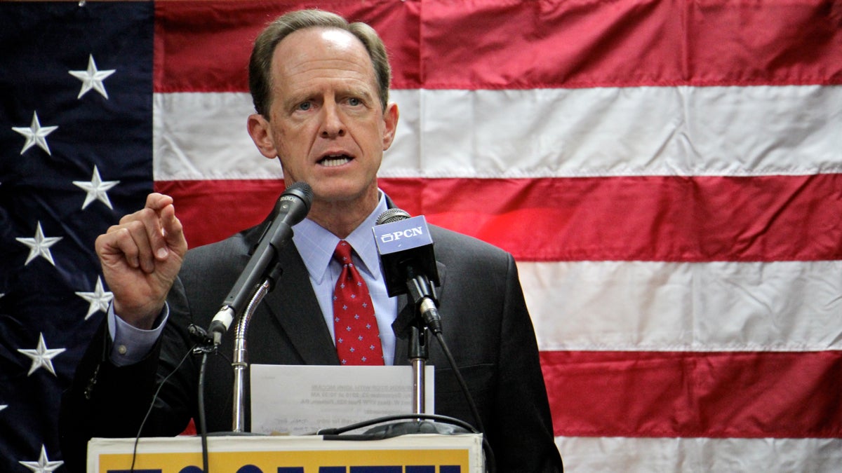 Republican U.S. Sen. Pat Toomey says he's a pragmatic conservative. (Emma Lee/WHYY