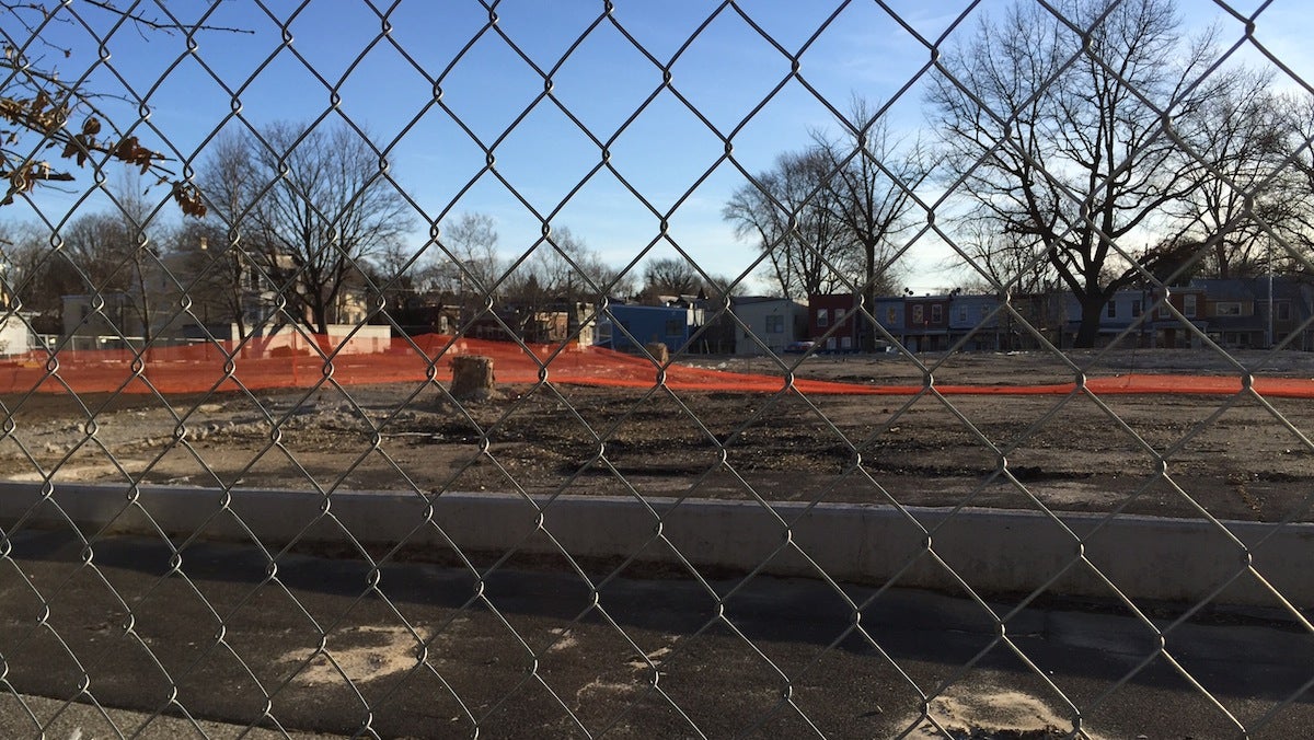  A 55-unit low-density public-housing development is slated to replace a demolished high-rise. (Aaron Moselle/WHYY) 