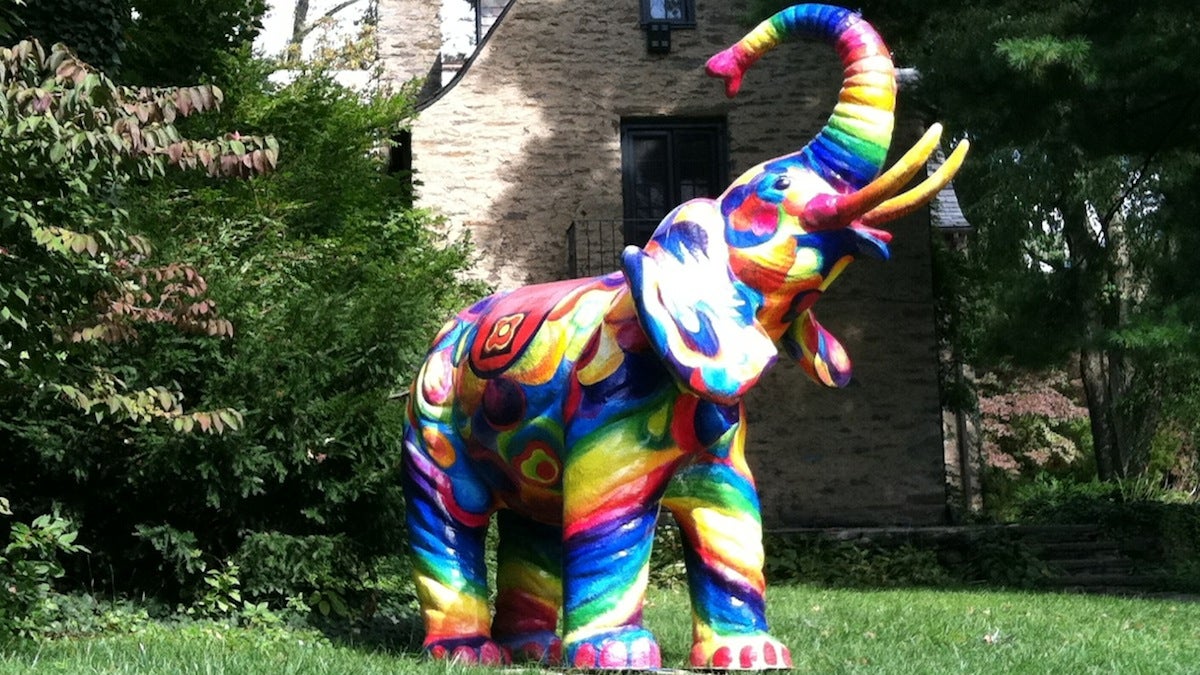  E is for elephant. This one used to grace the lawn of a Mt. Airy home. (Jen Bradley/for NewsWorks) 