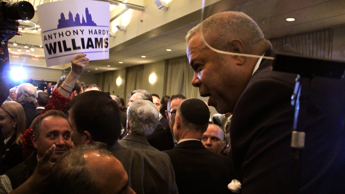  State Sen. Anthony Williams kicks off of his mayoral campaign (Emma Lee/WHYY) 
