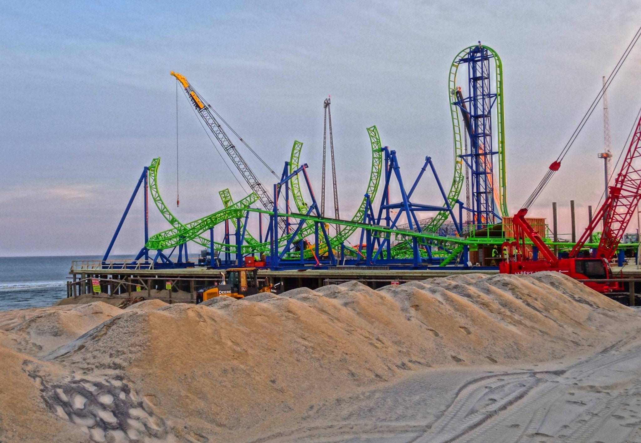 Roller coaster assembly on Jersey Shore pier advances video WHYY