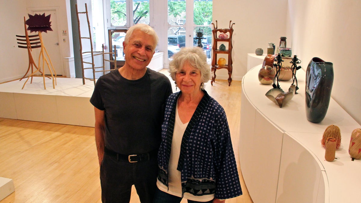  Gallery owners Rick and Ruth Works Snyderman celebrate 50 years with an exhibition curated by their son, Evan. (Emma Lee/WHYY) 