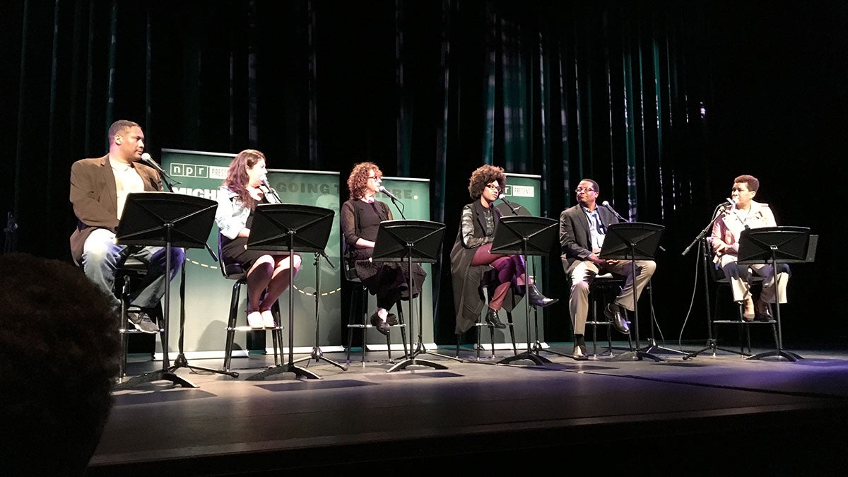 Michel Martin (right) with panelists: (right to left) Bill Generett Jr.