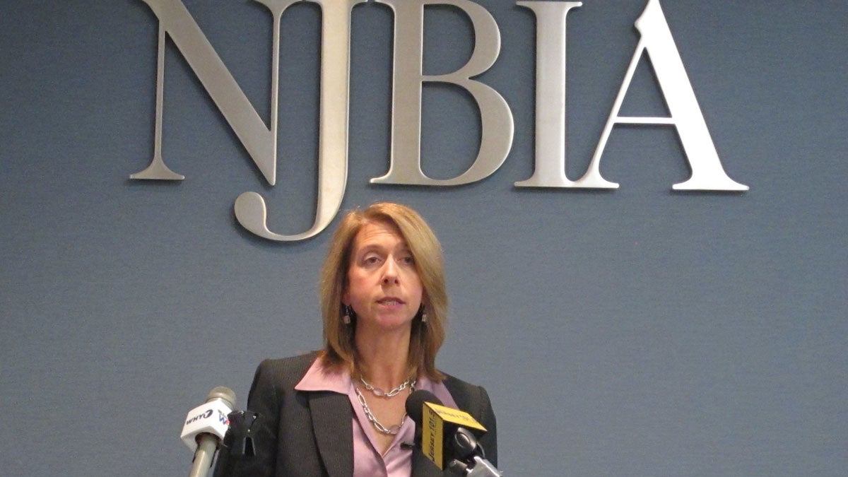 Michele Siekerka, president of the New Jersey Business and Industry Association, says companies in the state are anticipating a good 2015. (Phil Gregory/WHYY) 