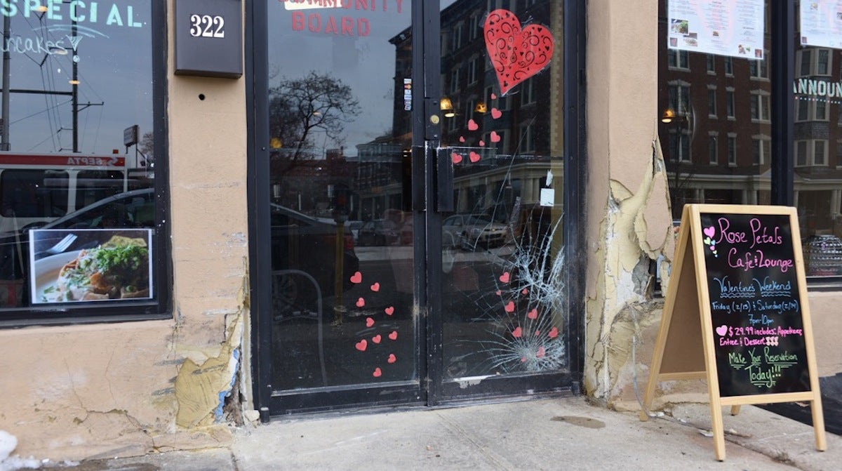 Rose Petals co-owner Jania Daniels is happy no one got hurt in the crash that damaged the Germantown business. Rose Petals us our baby she adds. But shares that she is disappointed with level of responsibility. (Bas Slabbers/for NewsWorks)