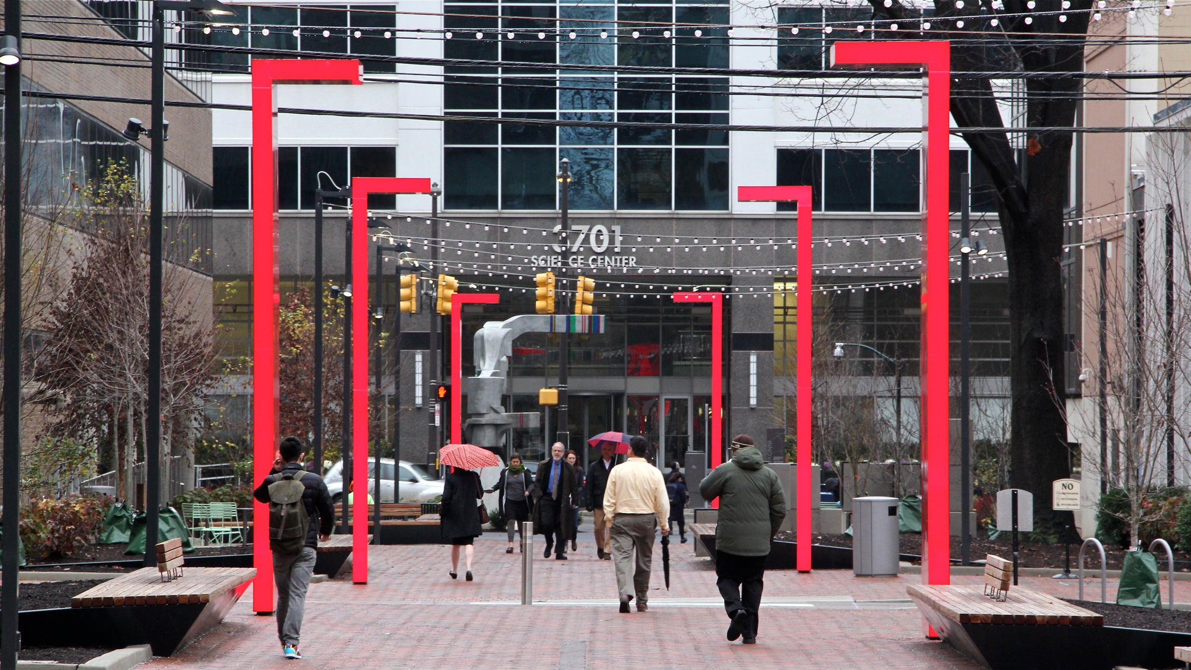  Innovation Plaza occupies two blocks of 37th Street in University City. (Emma Lee/WHYY) 