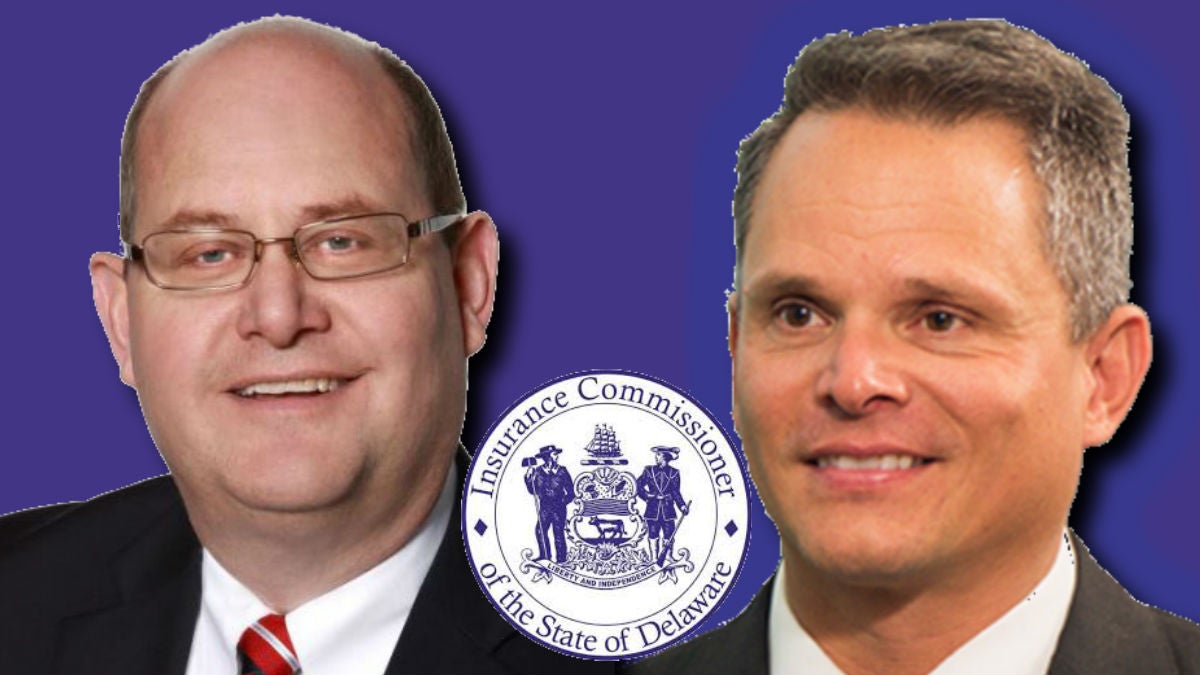 Republican Jeff Cragg (left) and Democrat Trinidad Navarro are vying to be Delaware's next Insurance Commissioner.