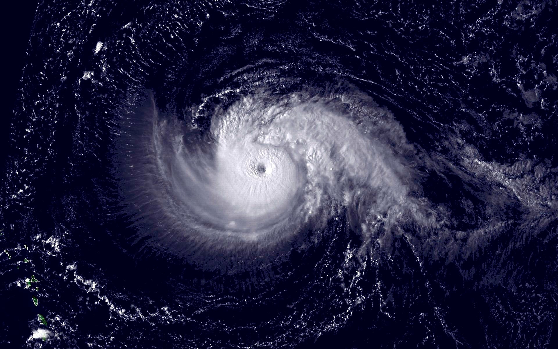 A NOAA satellite image of Hurricane Isabel taken on Sept. 10, 2003.