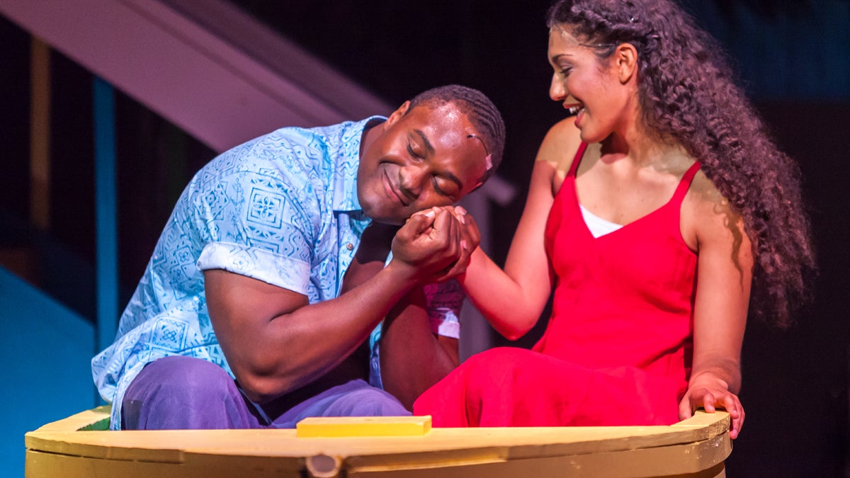 Shabazz Green and Aneesa Niebauer in New Freedom Theatre's production of 'Jamaica.' (Photo courtesy of ethimofoto.net)