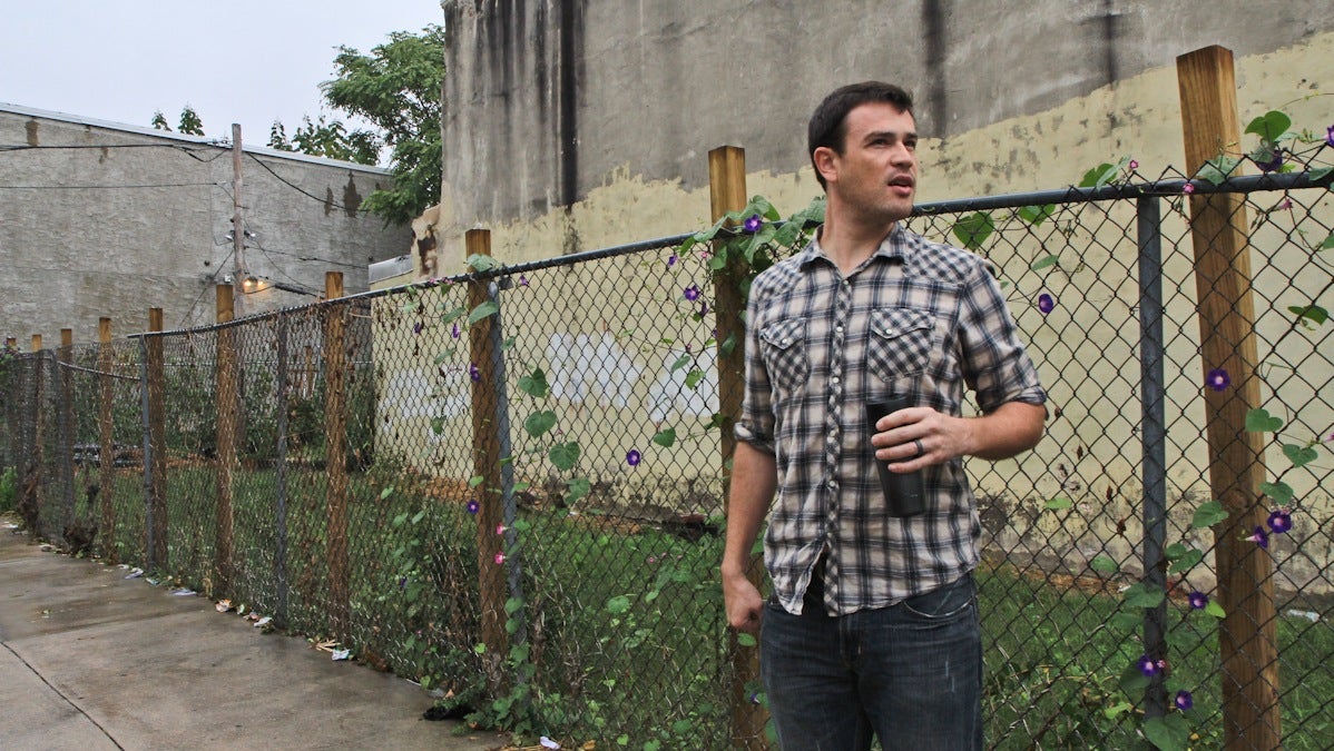  Jamie Moffett, a filmmaker and community activist in Kensington, says he is optimistic that the city can foster equitable neighborhood development for all Philadelphia neighborhoods. (Kimberly Paynter/WHYY, file) 