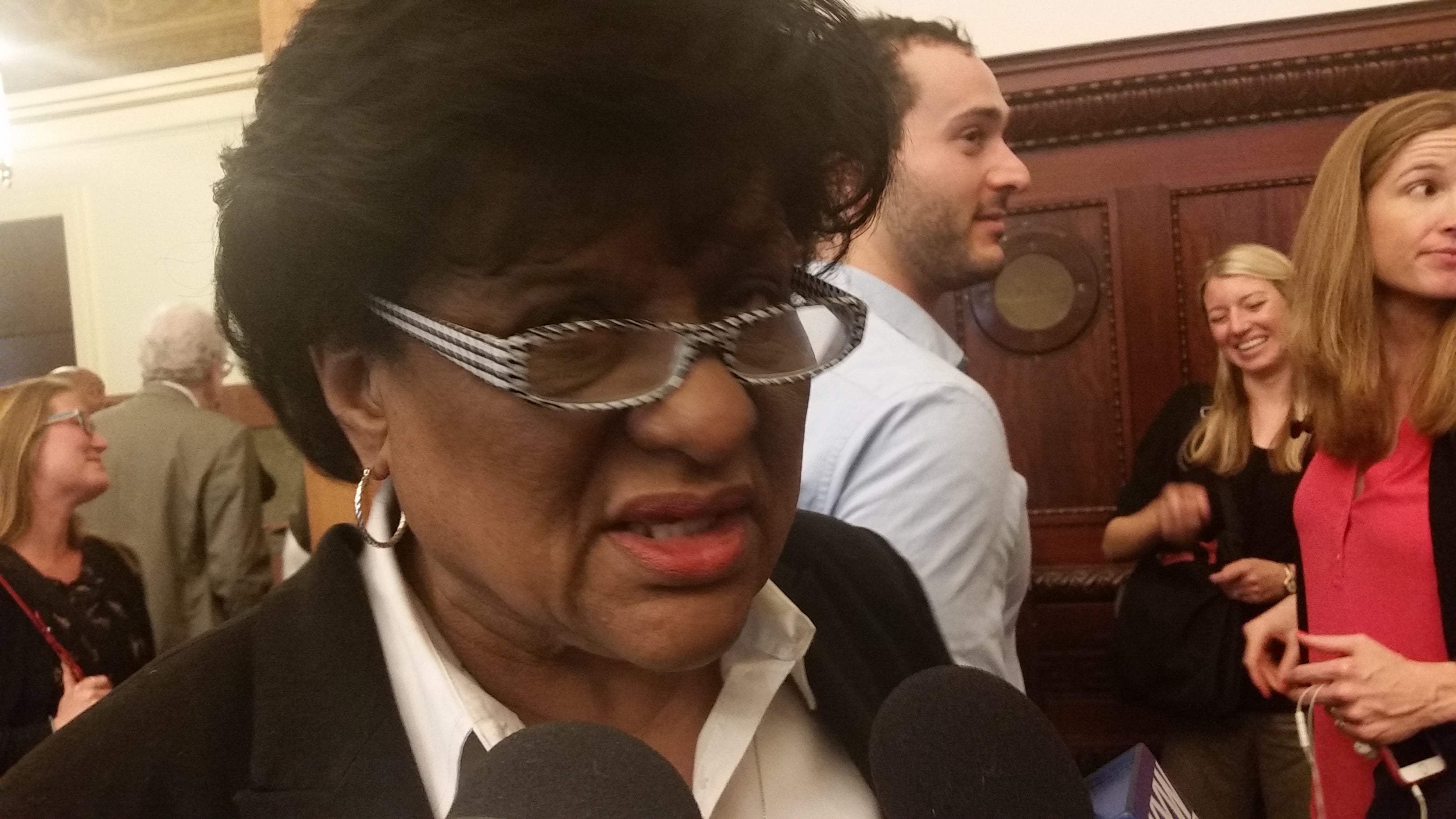  Philadelphia City Councilwoman says a more than 9 percent property tax hike is not the way to raise revenue for the city's schools. (Tom MacDonald/WHYY) 