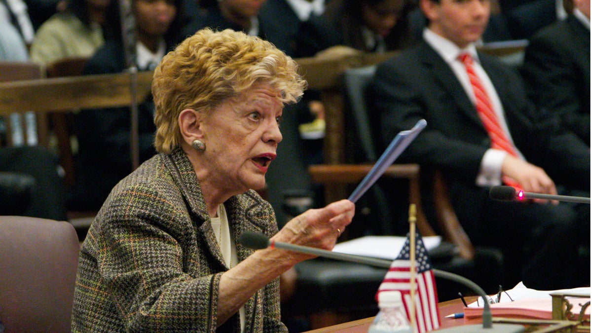  Councilwoman Joan Krajewski in a 2011 photo. (Nat Hamilton/for NewsWorks) 