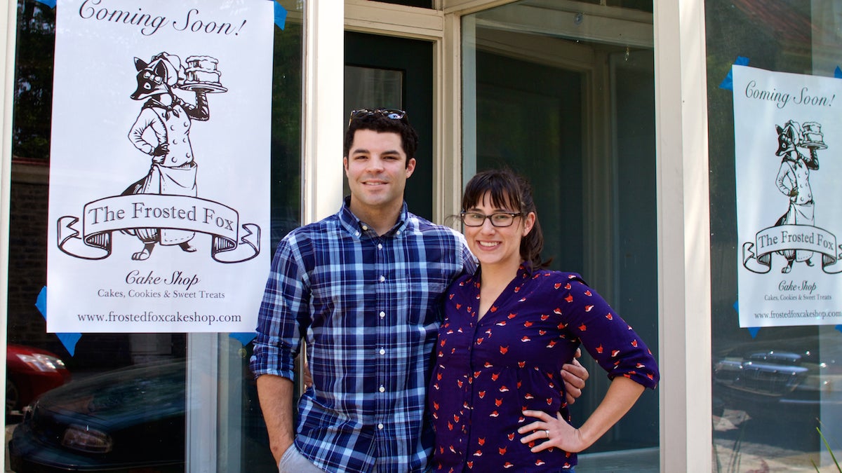  Husband and wife team, Jenny Low and Sean Williams, are behind the new specialty cake shop that's coming to Germantown Avenue. (Jana Shea/for NewsWorks) 