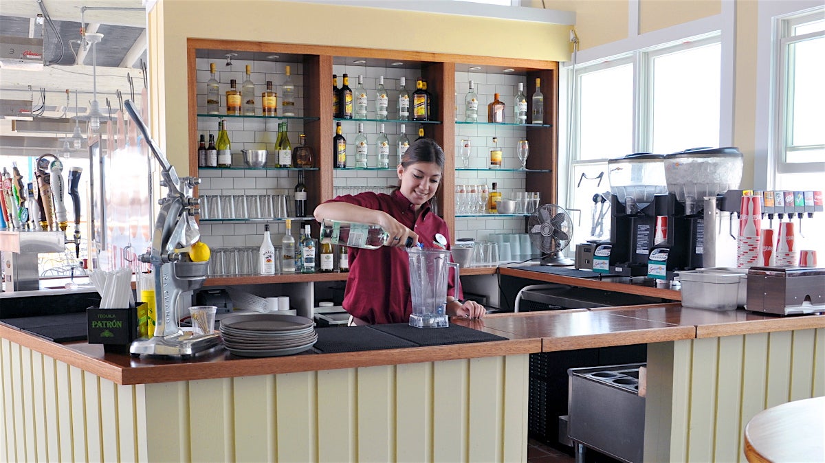  The bar at Jumbo's on Mariner's Landing. Note that patrons literally cannot stand at the bar and get drunk. / Photo courtesy Morey's Piers 