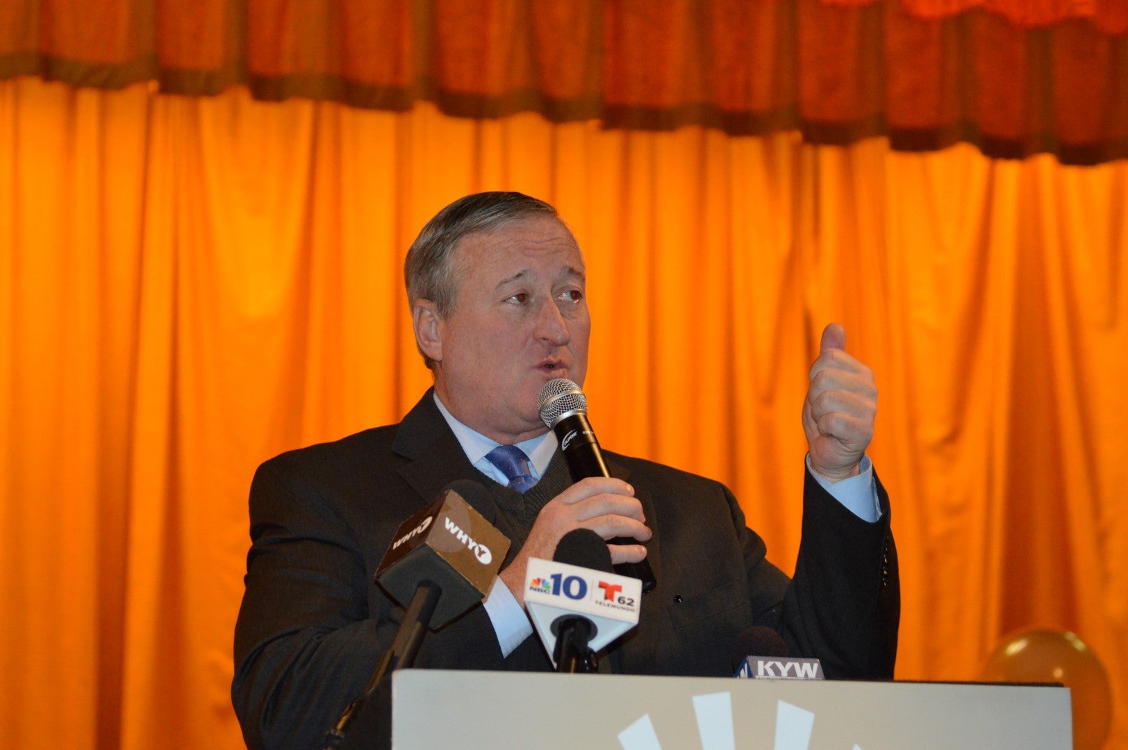 Philadelphia Mayor Jim Kenney is wrapping up his first year in office (Tom MacDonald/WHYY)