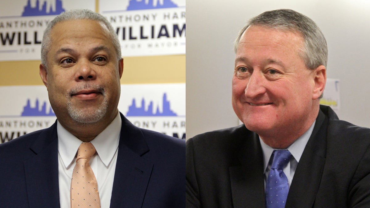  Senator Anthony Williams and Jim Kenney (Emma Lee/WHYY) 