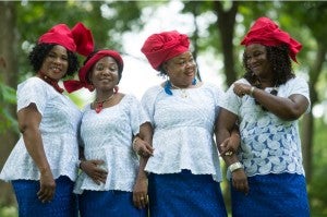 The Liberian Women's Chorus for Change photo by JJ Tiziou. 