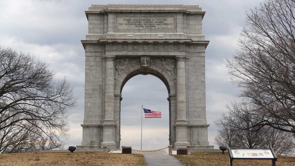   The National Memorial Arch at Valley Forge National Historical Park. (Emma Lee/NewsWorks file photo)  