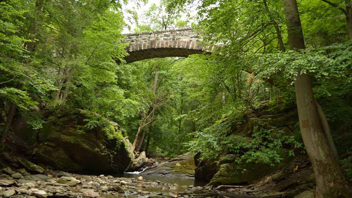  Philadelphia's Wissahickon Valley is one of the popular areas of Fairmount Park. (Photo courtesy of Friends of the Wissahickon)  