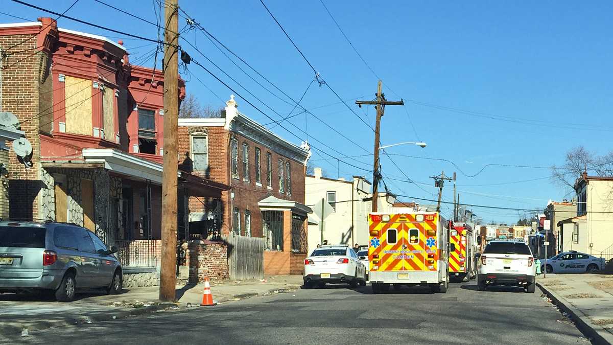  Ambulances on the scene of a car accident in Camden, NJ (Alan Tu/WHYY, file)  
