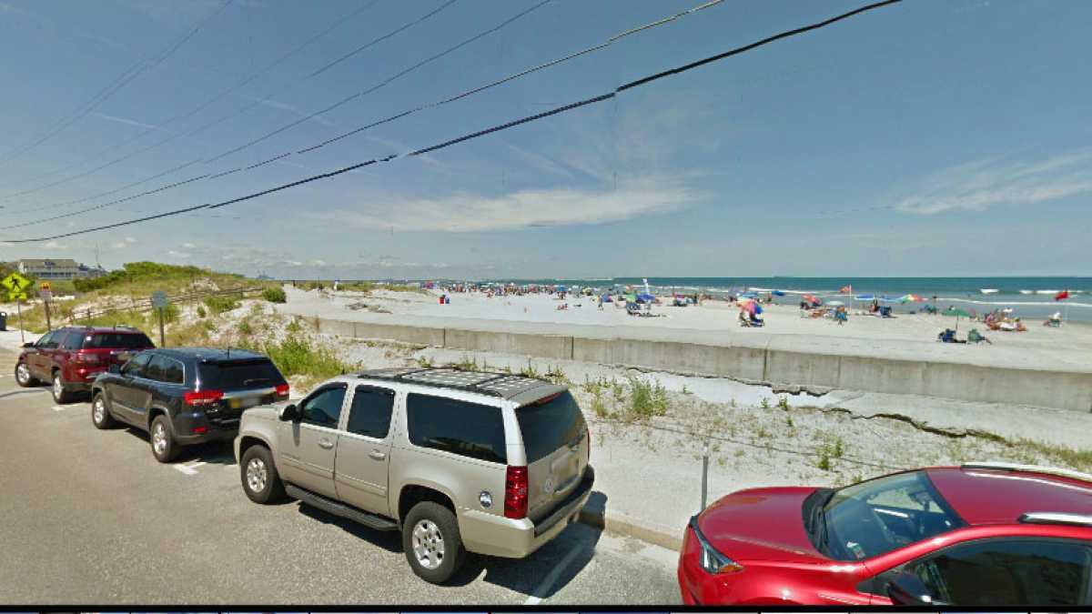 A view of the beach from 2nd and Ocean Avenues in North Wildwood
