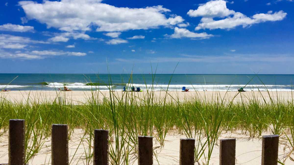 A beach in Seaside Park