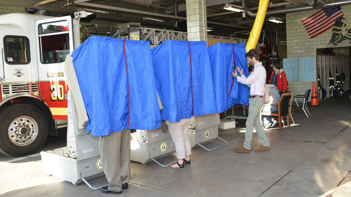 Voters across the region will head to the polls on Tuesday to vote (WHYY, file) 