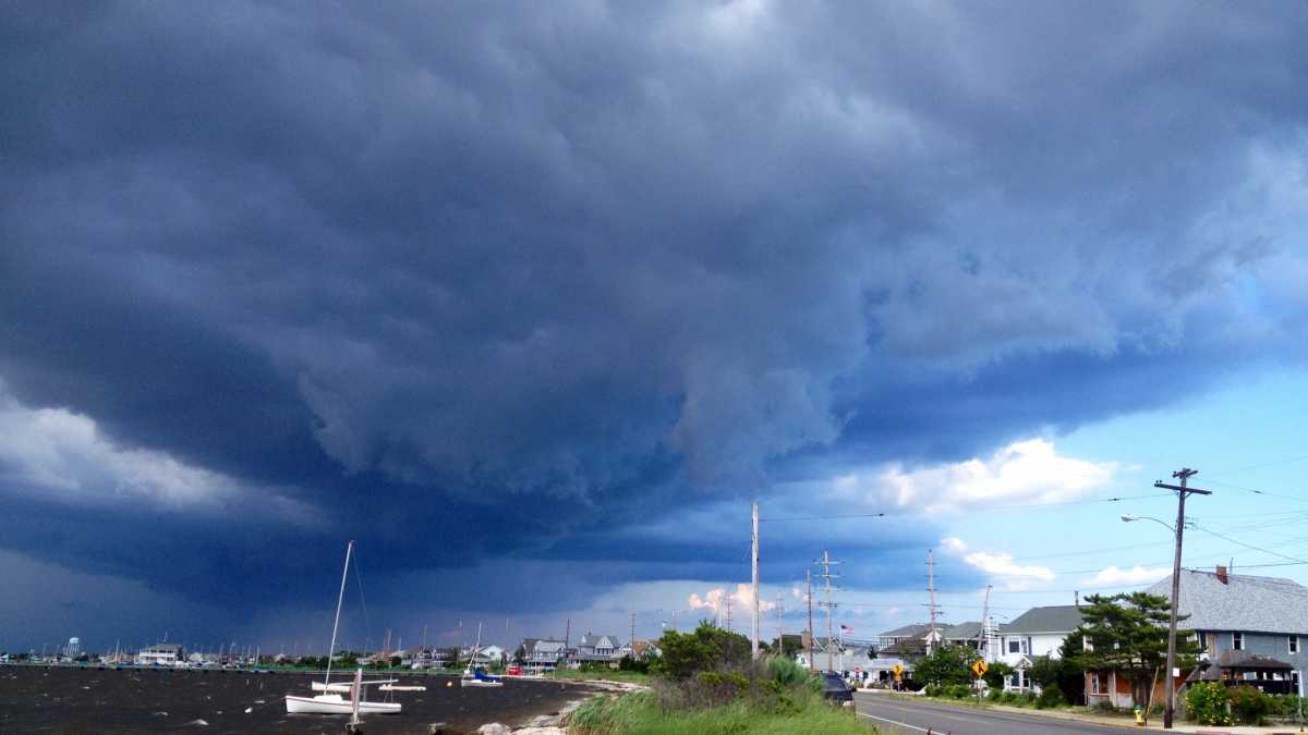 A strong thunderstorm heading over Seaside Park in July 2013. (Photo: Justin Auciello)