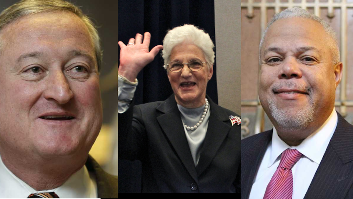  Jim Kenney got some big endorsements this week while Lynne Abraham sits in sixth position on a ballot topped by Tony Williams. (NewsWorks, file art) 