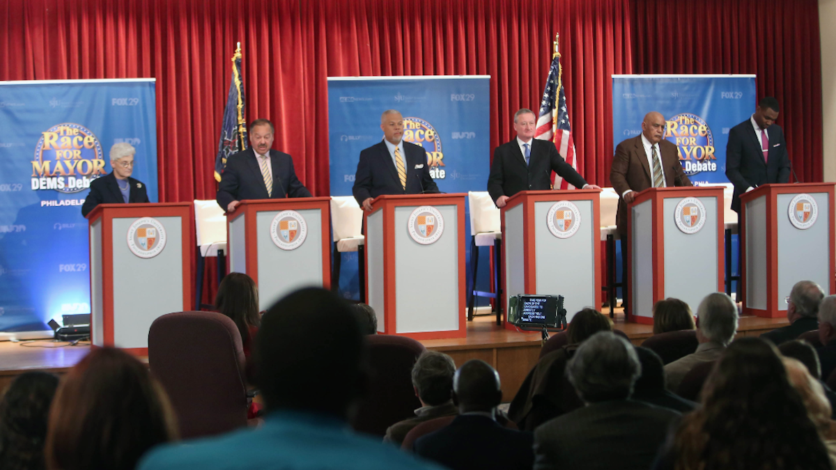  At an April mayoral debate held at St. Joseph's University, Nelson Diaz made a memorable quip about legalizing marijuana. (Stephanie Aaronson/via The Next Mayor partnership) 