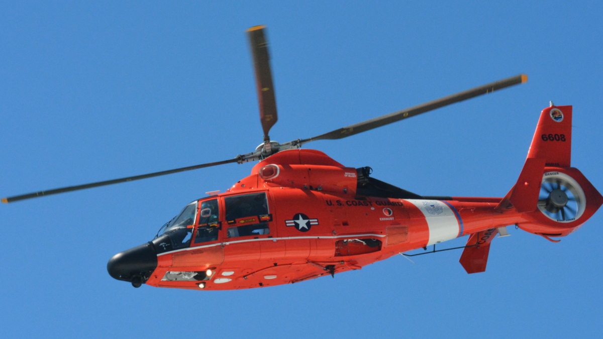 A U.S. Coast Guard MH-65 Dolphin helicopter. (Image: Wikipedia.org