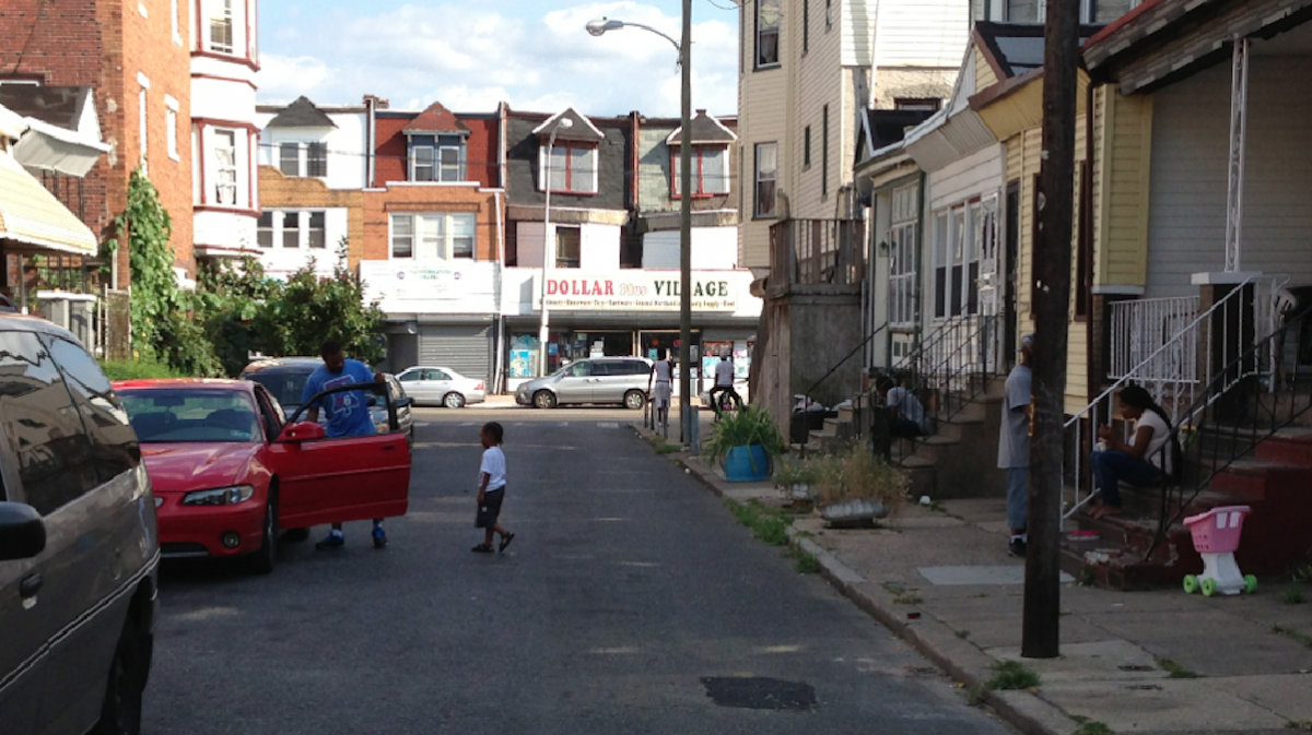 l_sheed1200good The section of the 1400 block of S. Allison St., where Marvin Brown was shot in June 2011. (Brian Hickey/WHYY)