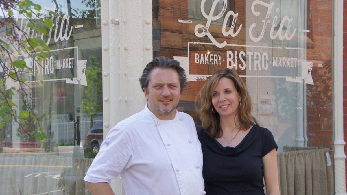  Bryan and Andrea Sikora, owners of LaFia restaurant (Jane Conway/for NewsWorks) 