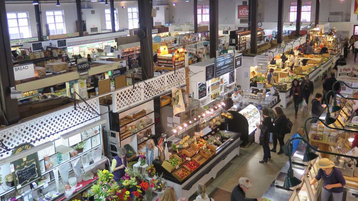Lancaster Central Market is in the city's Community Revitalization & Improvement Zone. The program lets participating cities keep some state taxes to fund redevelopment. (Emily Previti/WITF)
