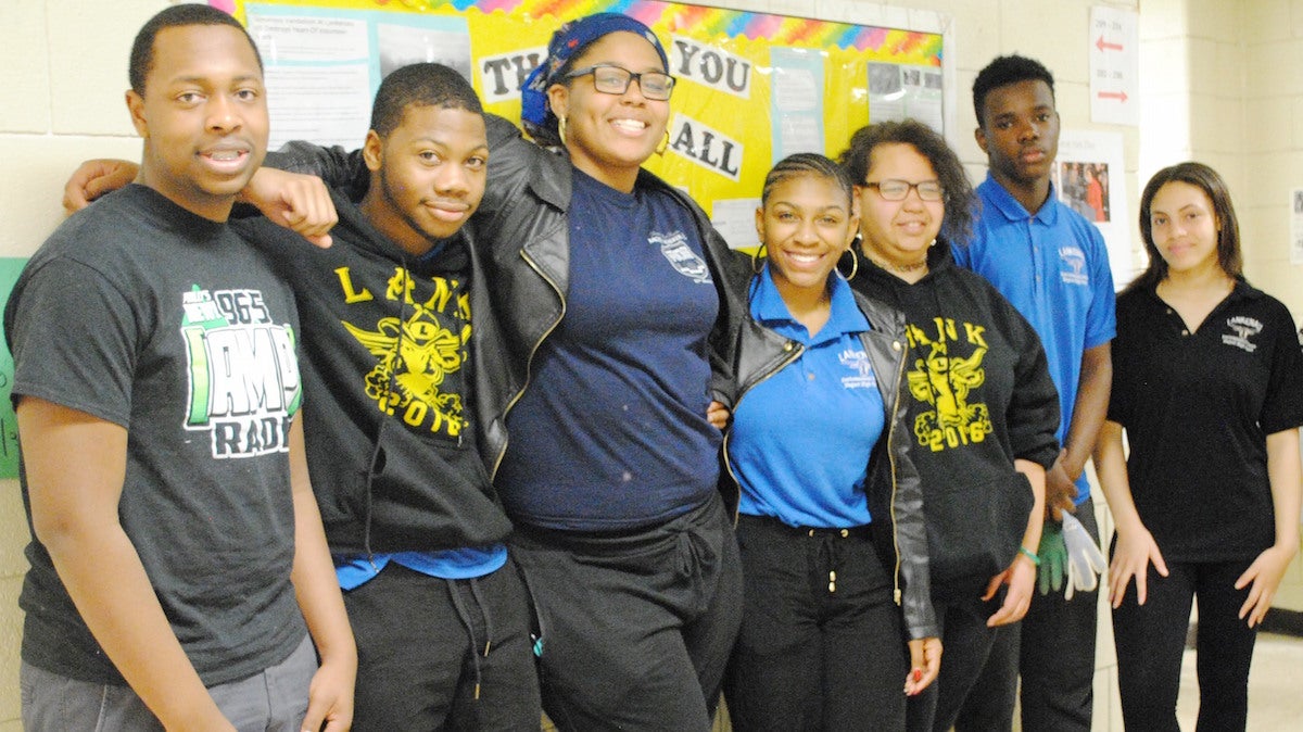 Students at Lankenau High School came together to revive the school's garden. (Courtesy of Lankenau High School