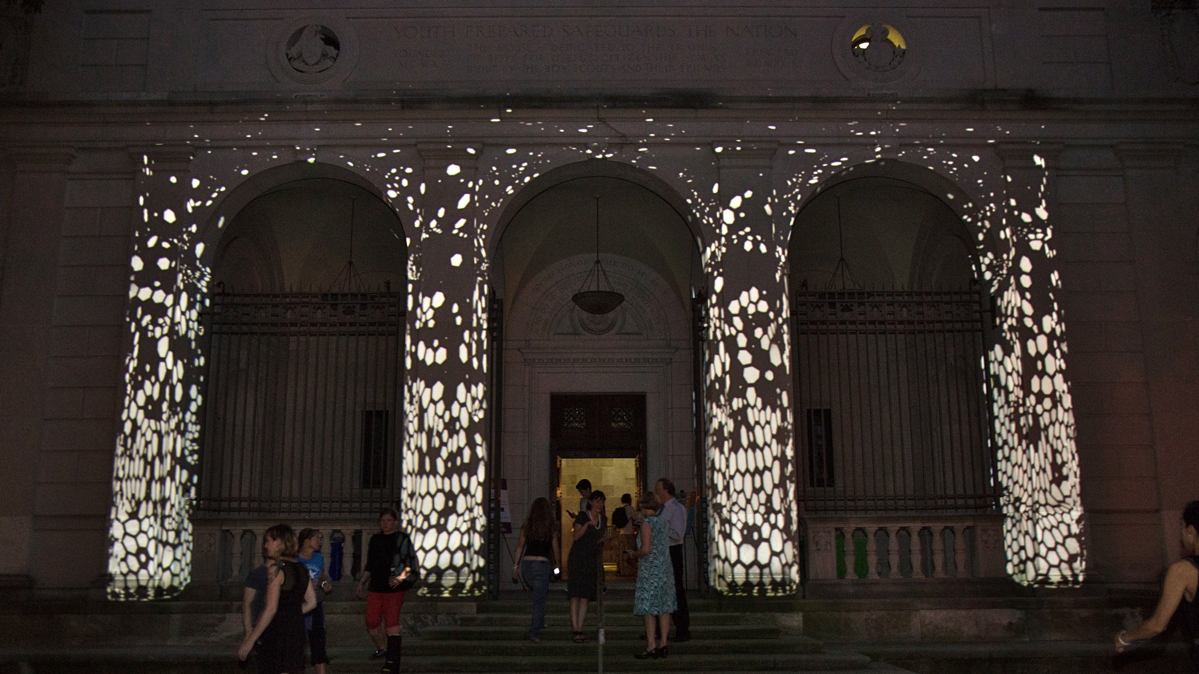 The Fairmount Park Conservancy holds its annual fundraiser at the Palazzo on the Parkway, the former Boy Scout headquarters that fell into the city's hands because the scouts refused to admit gays. (Emily Cohen for NewsWorks)