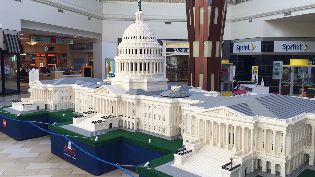  US Capital Building made with Lego bricks (Brian Drouin/NewsWorks) 