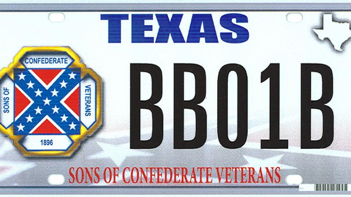  Sample license plate. (Texas Department of Motor Vehicles) 